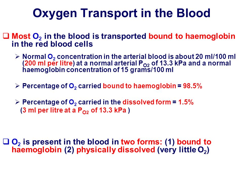 Gas Transport in the Blood ppt video online download